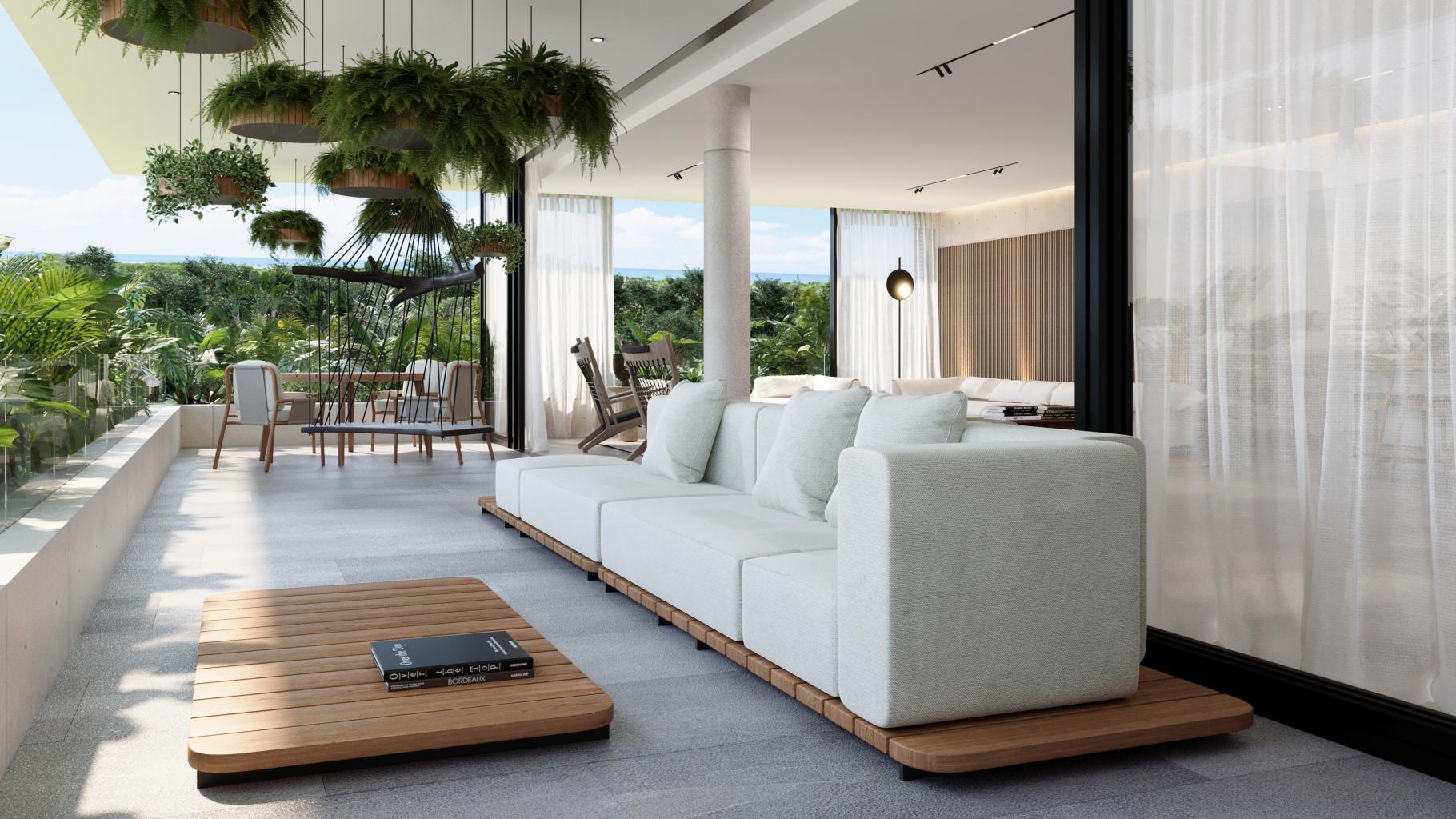 2BR 2BA, Luxury Apartment With Terrace, Uma, Playa del Carmen