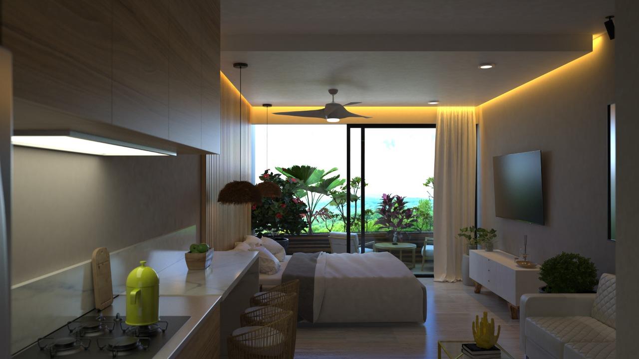 1BR 1BA, Luxury Studio with Terrace, Magnolia, Tulum