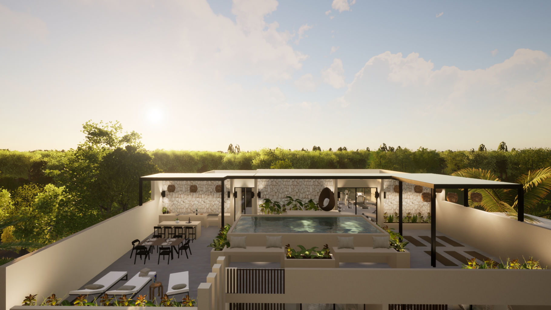 1BR 2BA, Apartment with Roof, Vistal Kuxtal, Tulum