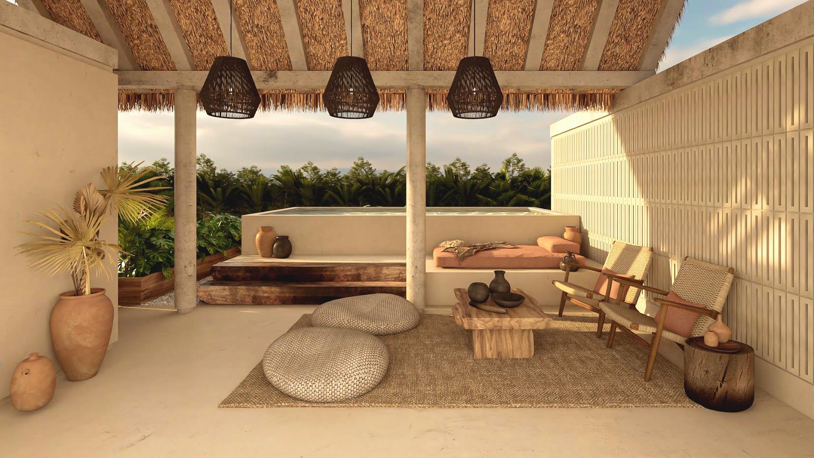 2BR 3BA, Ground Floor Apartment with Pool, Zenesis, Tulum