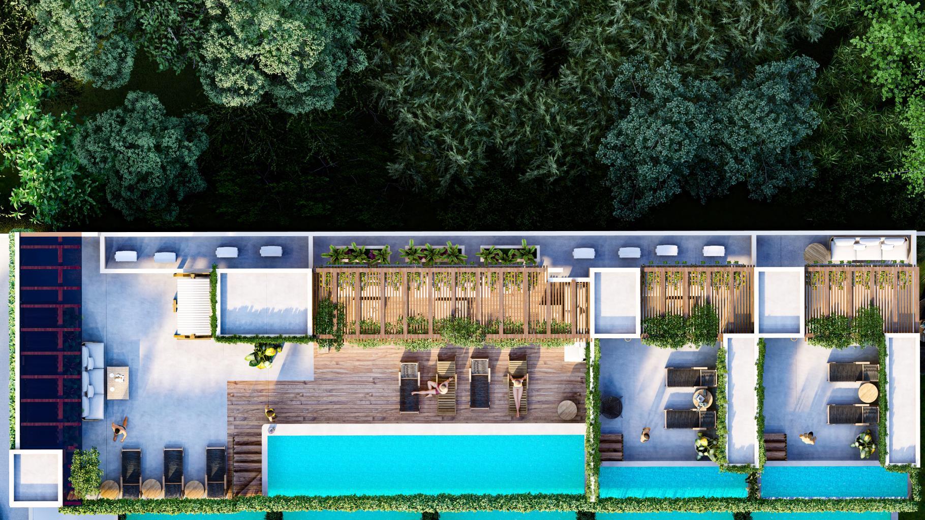 1BR 1BA Garden Loft with pool, Suku`un, Tulum