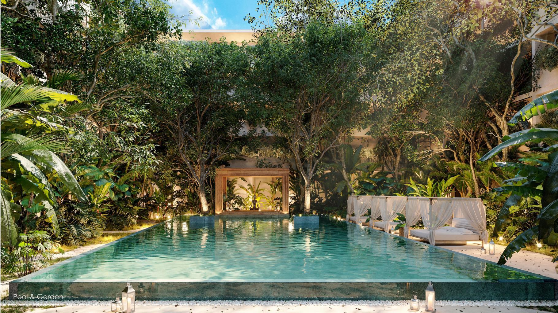 1BR 1BA Garden Apartment with pool, Nequen Kukulkan, Tulum