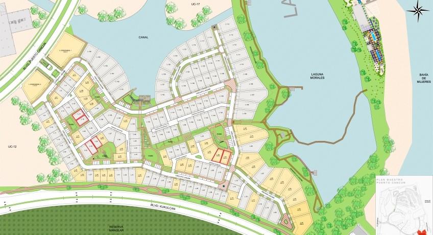 Lot 4842 sqf. Lot 22 Laguna II, Puerto Cancun, Cancun