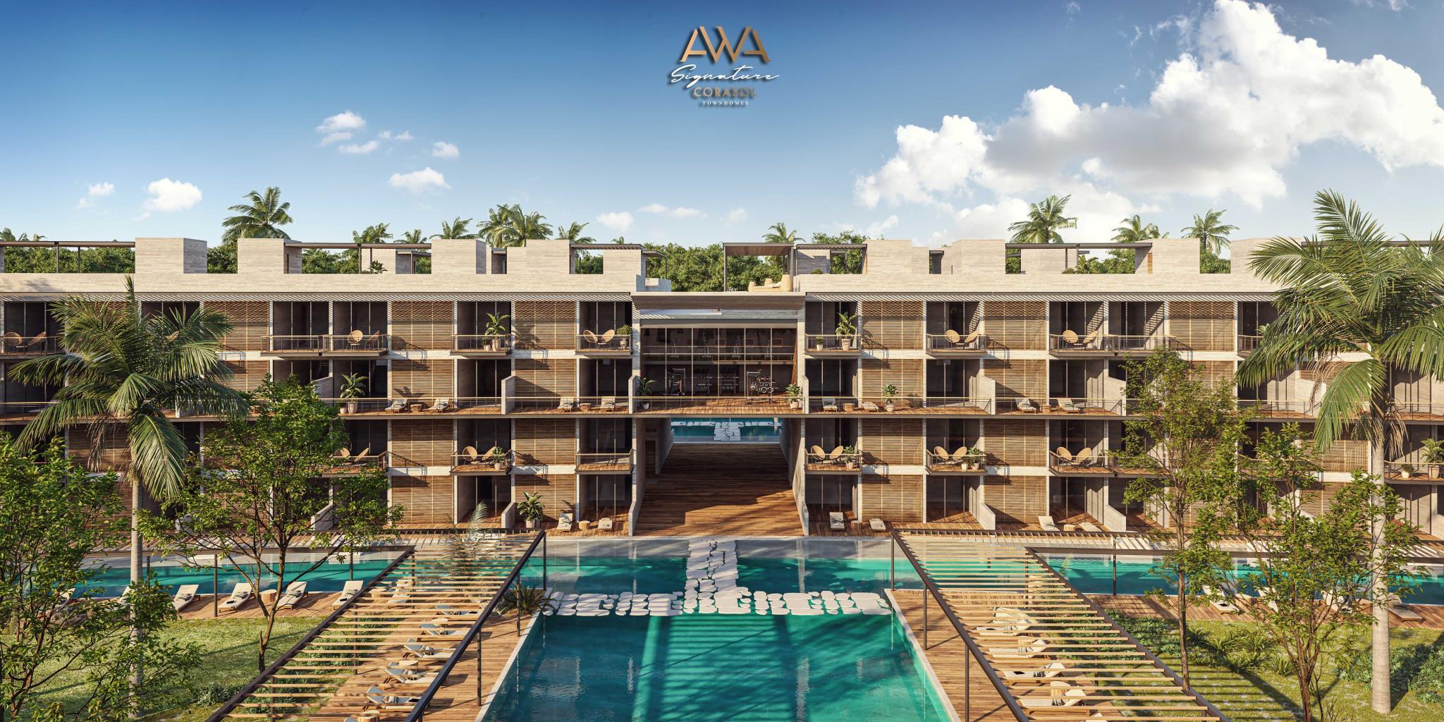 3BR 3BA Apartment swin up, Awa Signature, Playa del Carmen