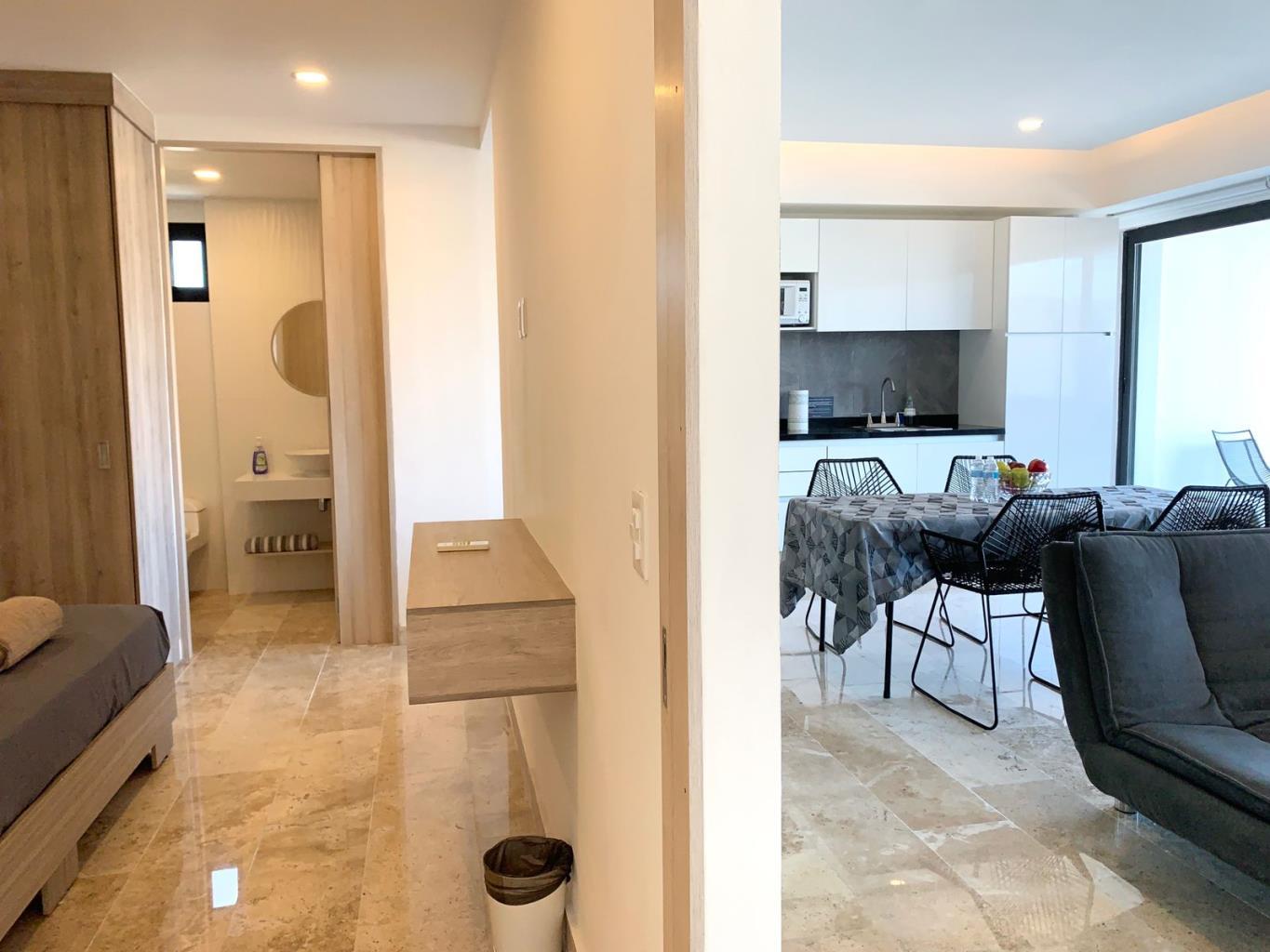 1BR 1BA, Studio with Balcony, Torre Diez, Playa del Carmen