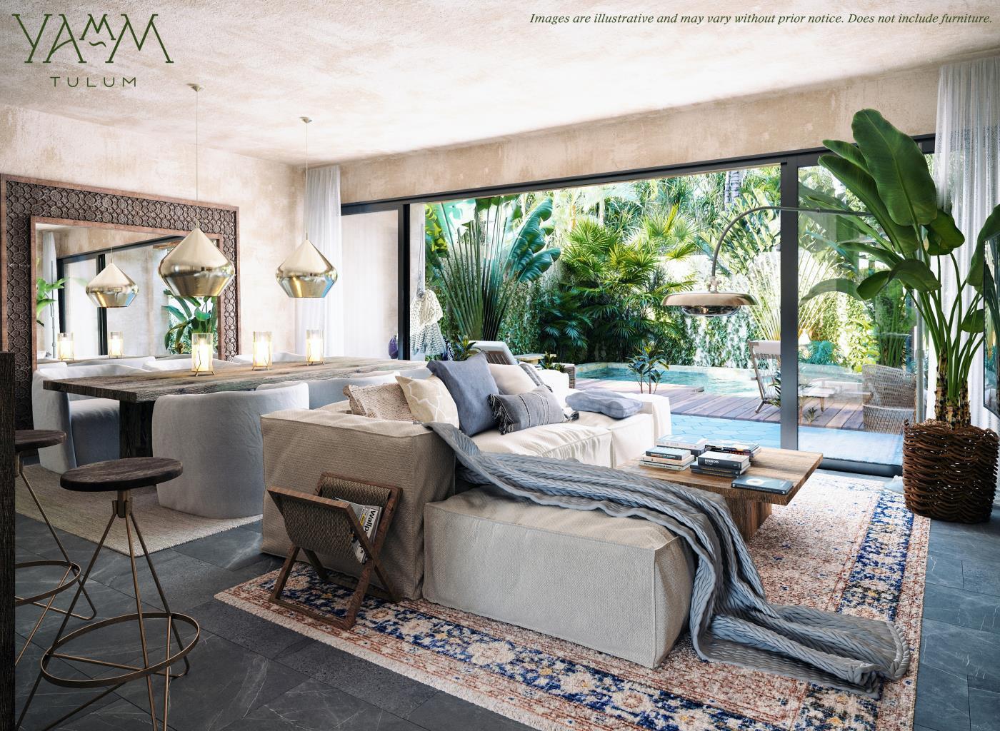 2BR 2BA apartment Yamm Aldea Zama Tulum