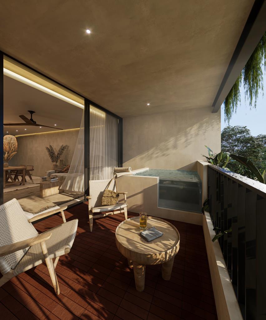 1BR 1BA Apartment with pool, Xaana Tulum
