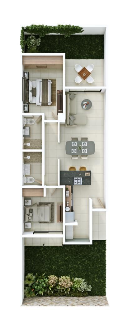 2BR 2BA apartment Beel 19, Playa del Carmen