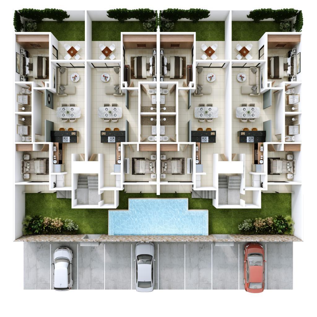 2BR 2BA apartment Beel 19, Playa del Carmen