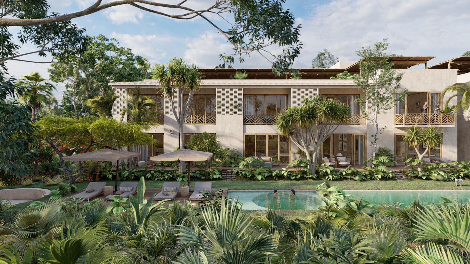 1BR 1BA, Luxury Apartment with Roof, Casa Chaak, Puerto Aventuras