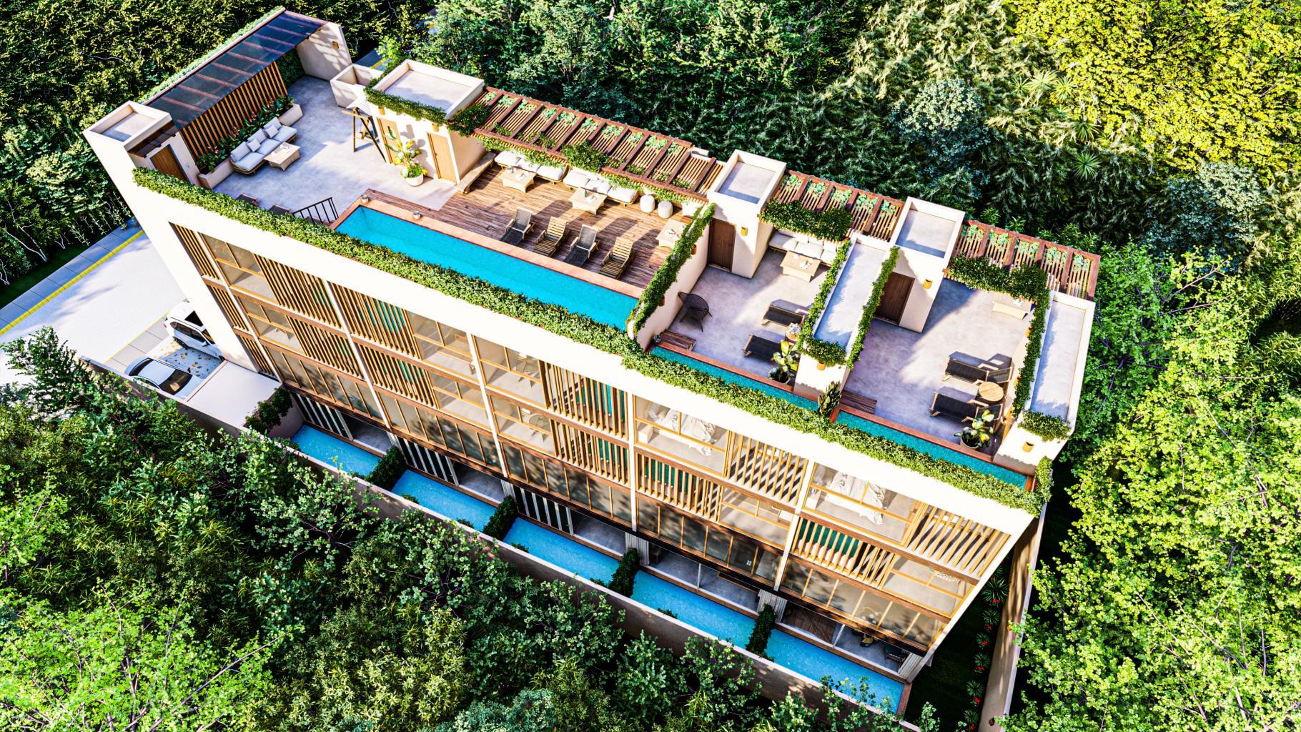 1BR 1BA Garden Loft with pool, Suku`un, Tulum