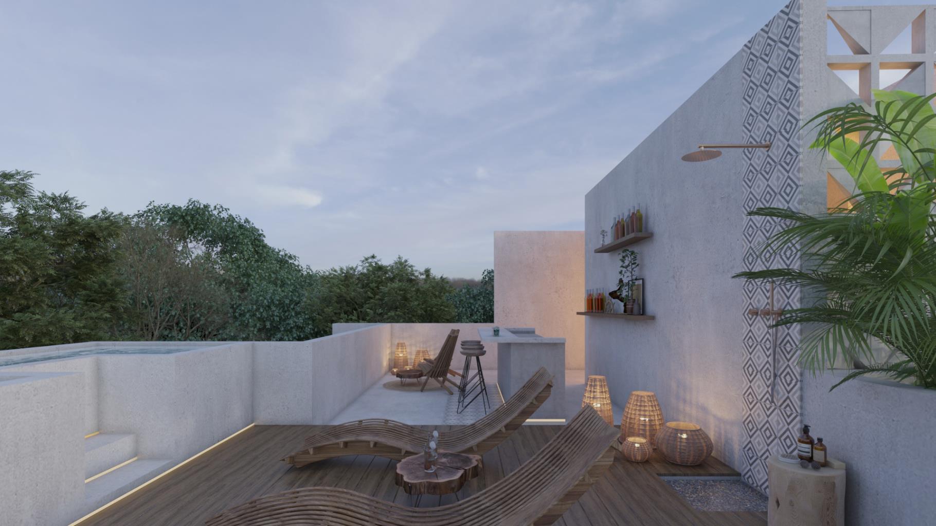 1BR 2BA Apartment. Uxul Tulum