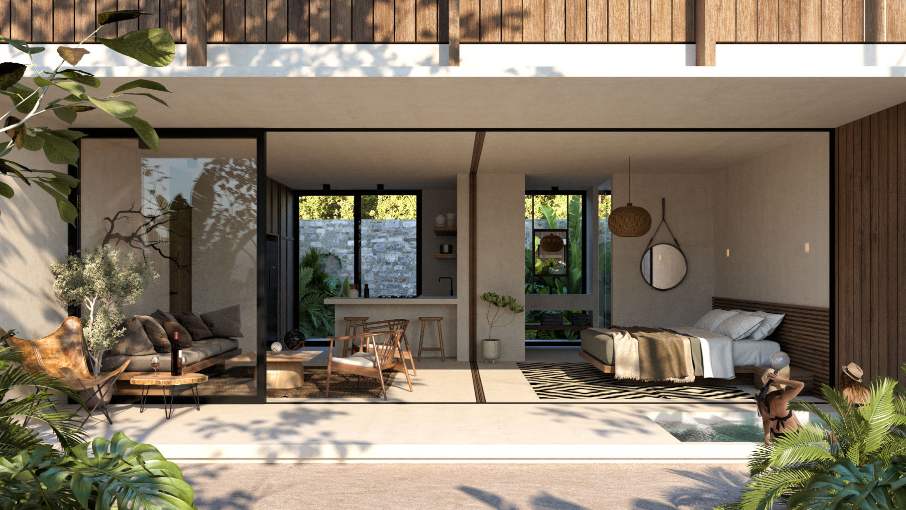 1BR 1BA Ground floor Apartment, Muunek Tulum