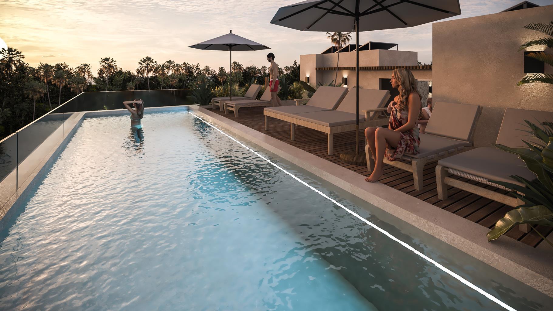 1BR 1BA, Studio with Pool, Nativo, Playa del Carmen