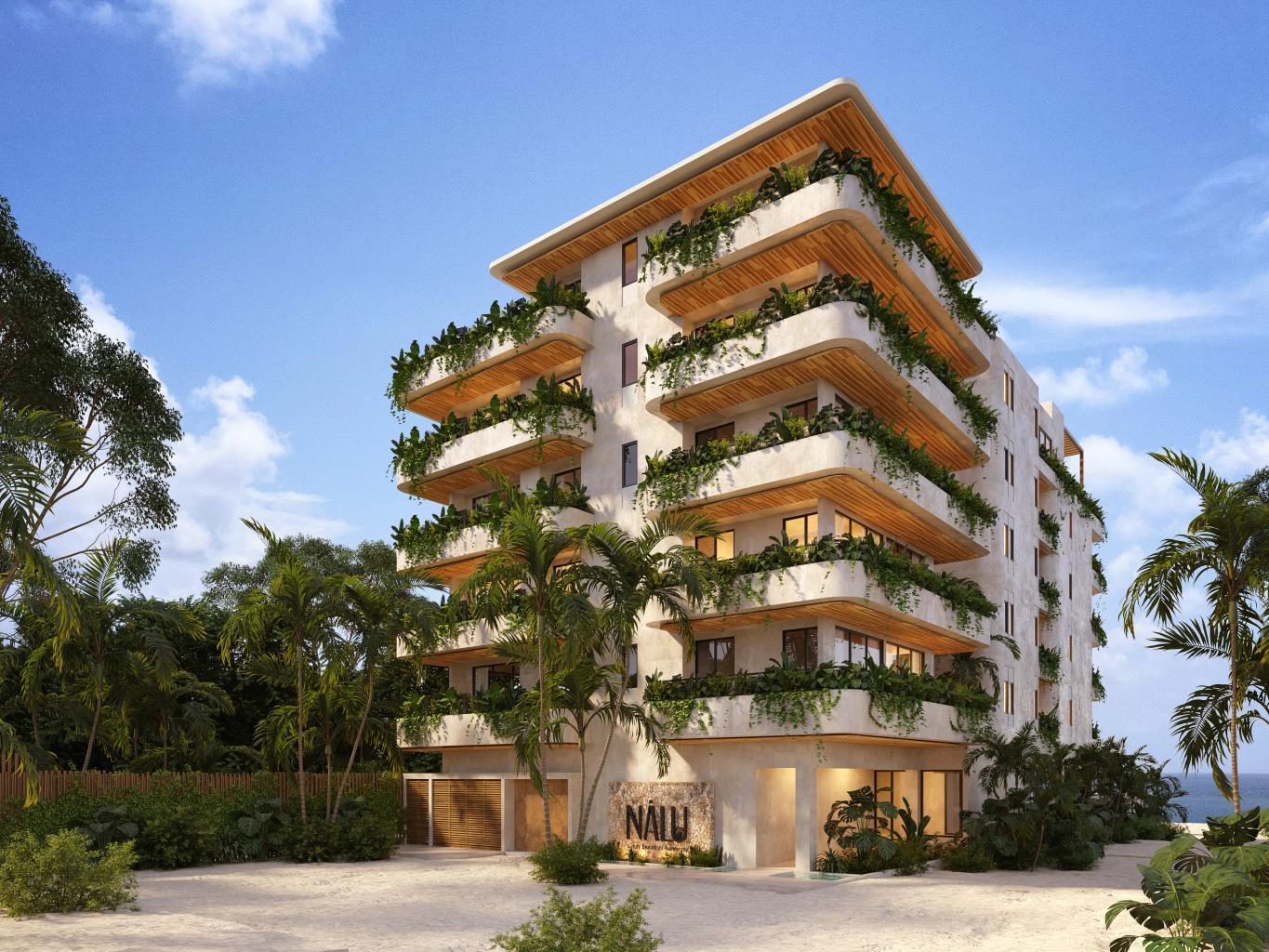 3BR 3BA PH Ocean View. Nalu Luxury beachfront Residences, Puerto Morelos