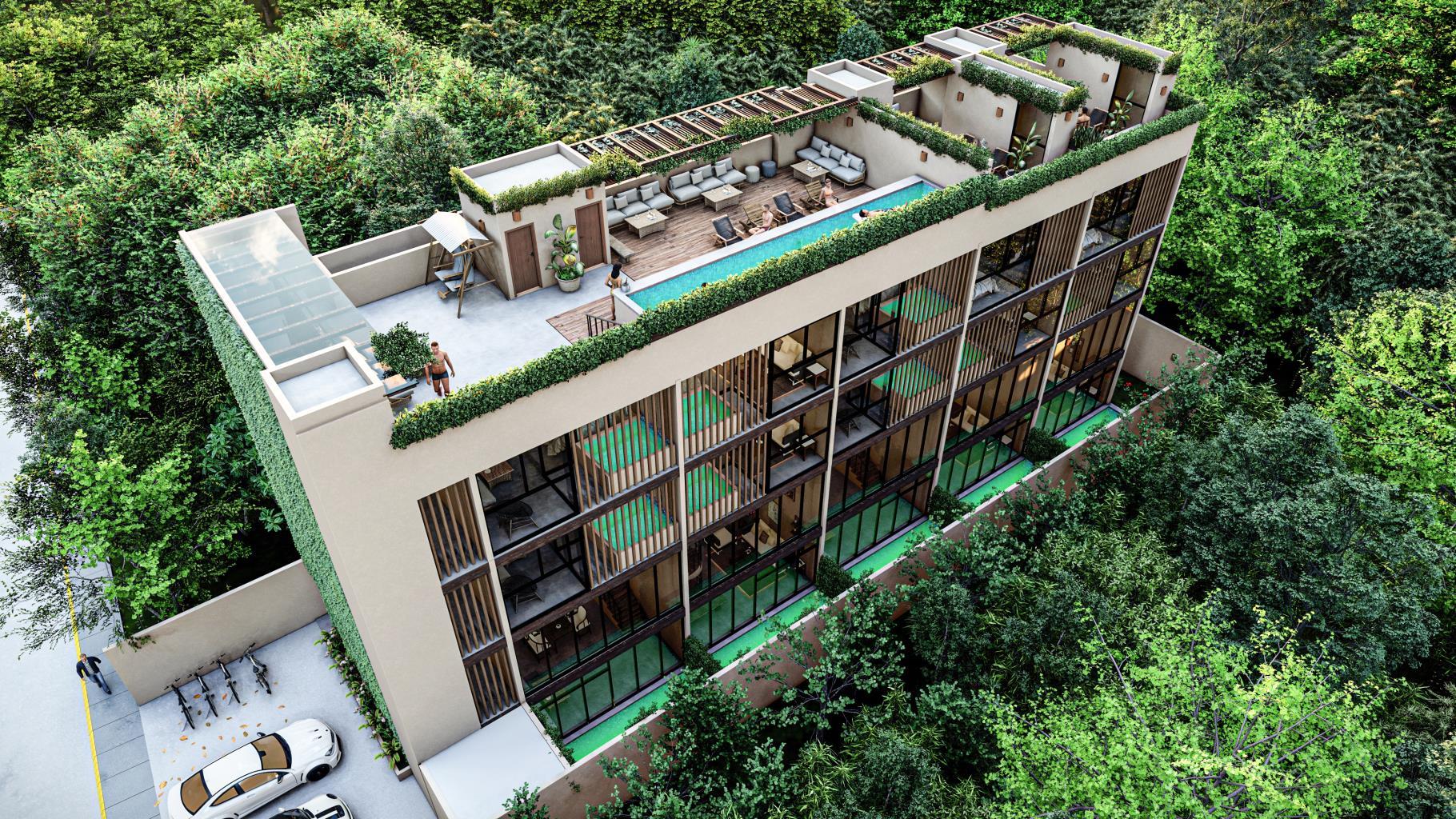 1BR 1BA Garden Loft with pool, Suku`un, Tulum