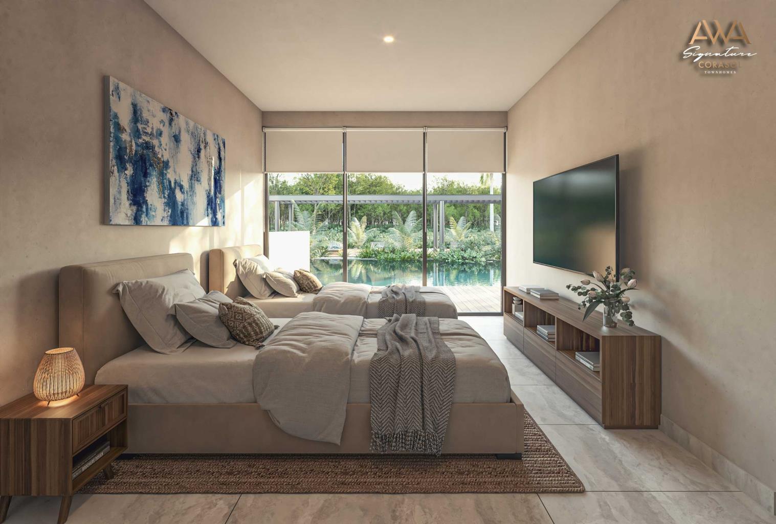 3BR 3BA Apartment swin up, Awa Signature, Playa del Carmen