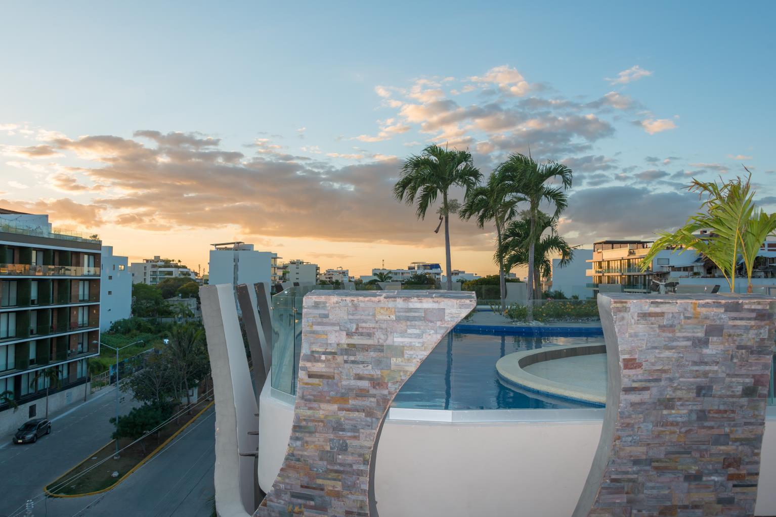 2BR 3BA, Luxury Apartment with Roof, Siaan, Playa del Carmen