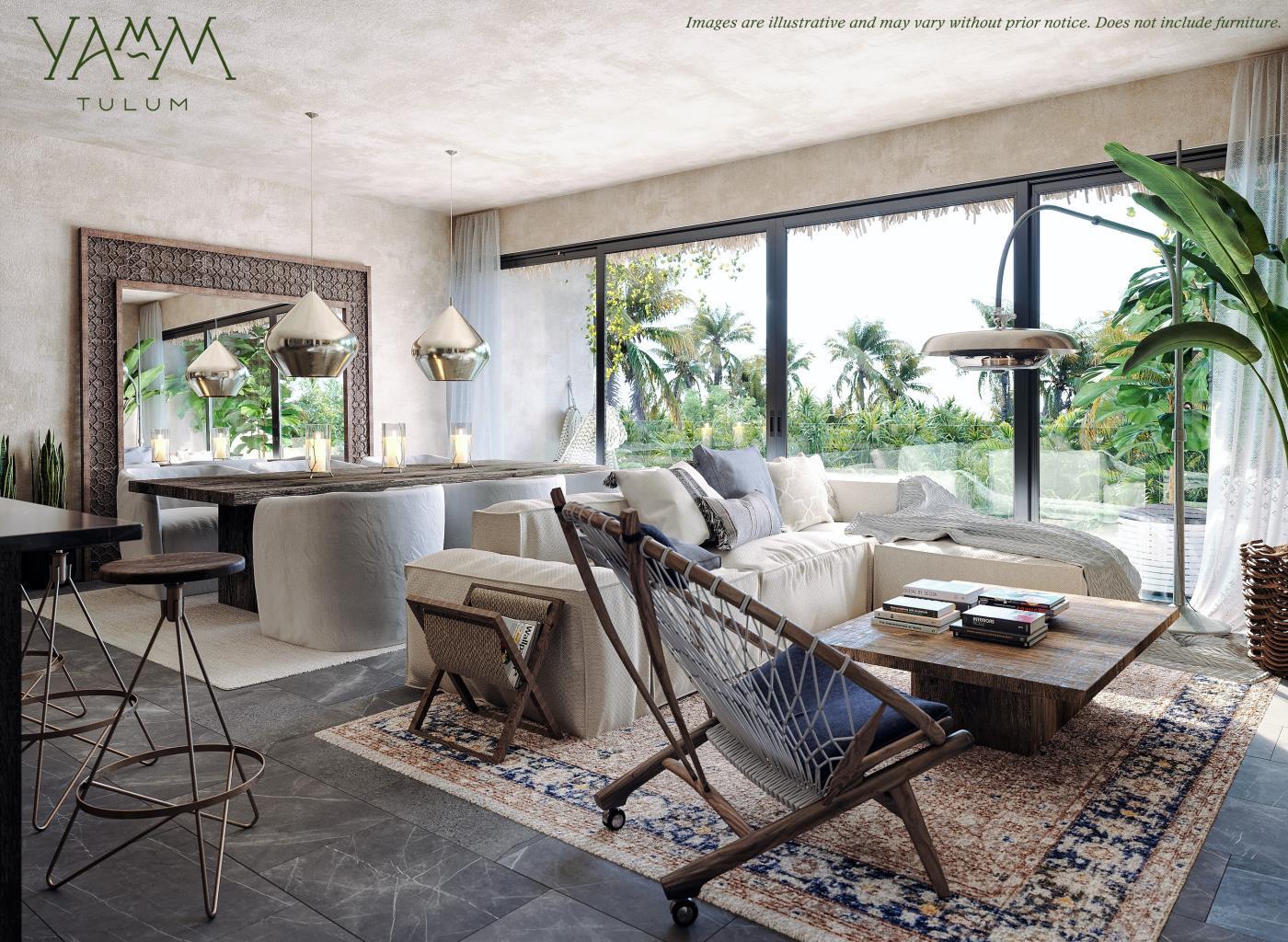 2BR 2BA apartment Yamm Aldea Zama Tulum