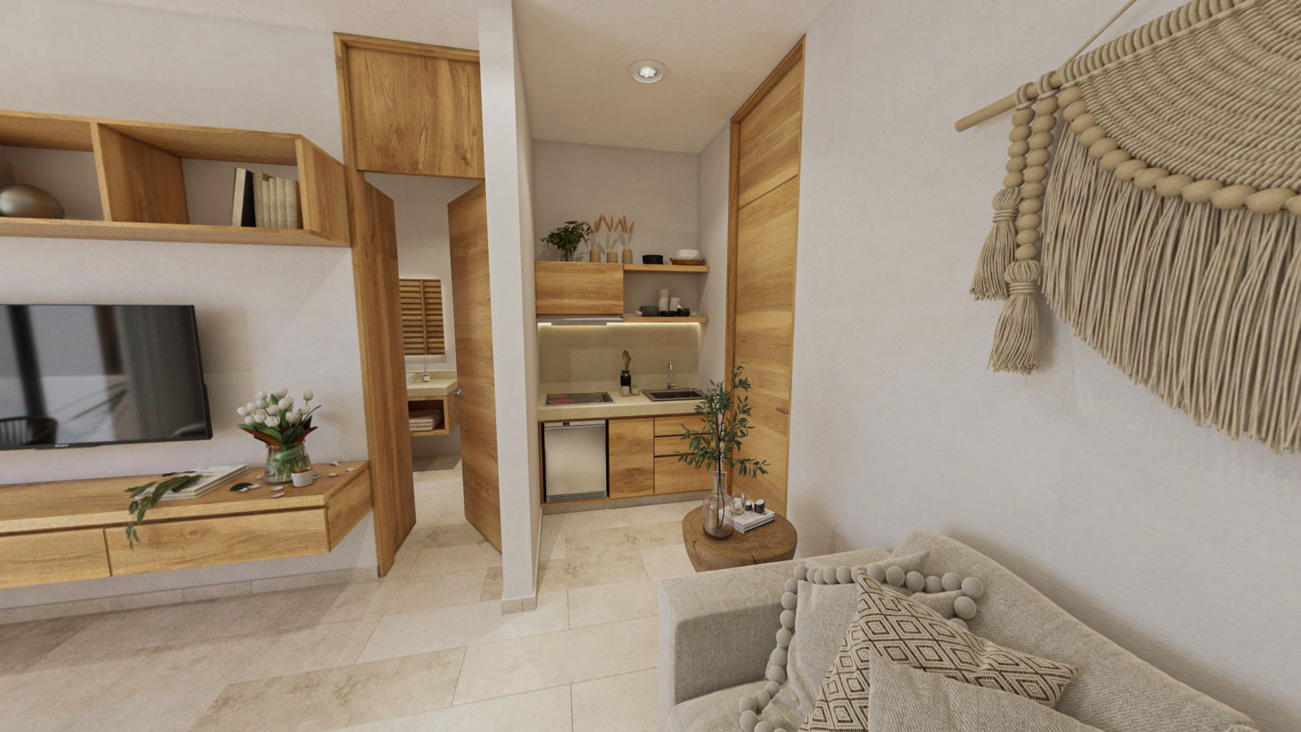 1BR 1BA, Studio with Pool, Hunab Residences, Tulum