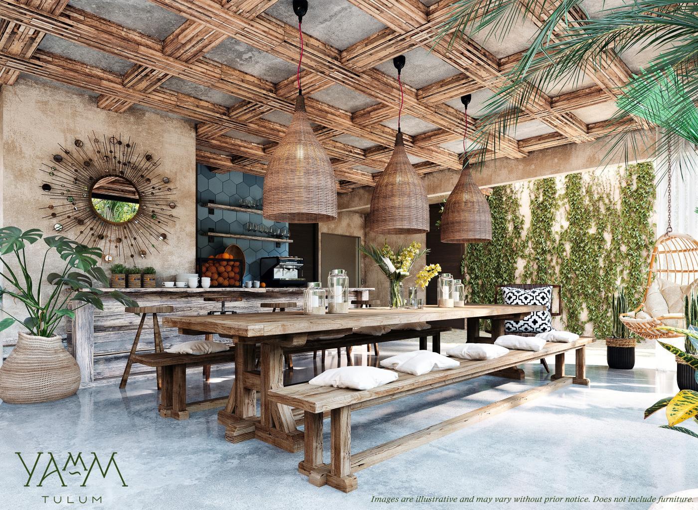 2BR 2BA apartment Yamm Aldea Zama Tulum