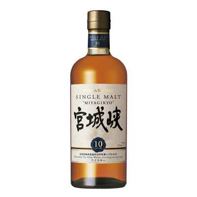 一瓶宮城峽10年單一麥芽威士忌的產品照片