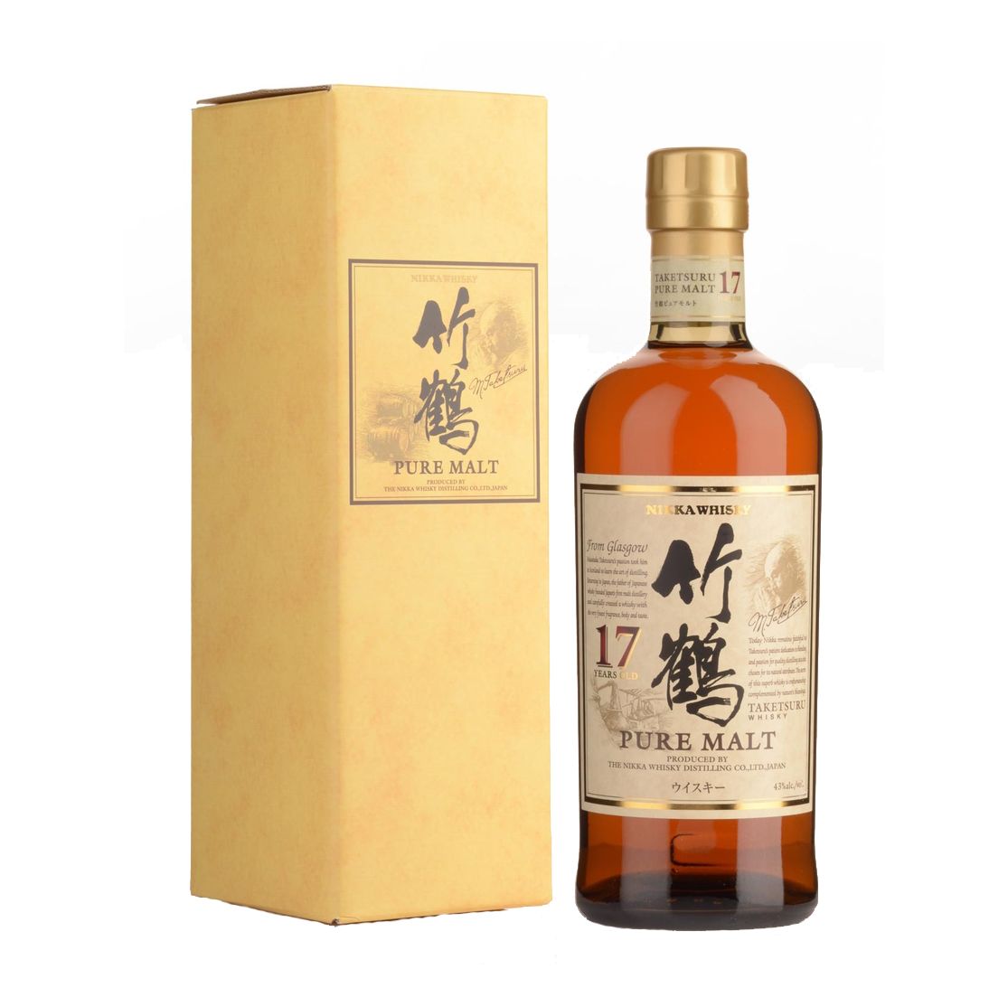 竹鶴17年純麥威士忌酒瓶