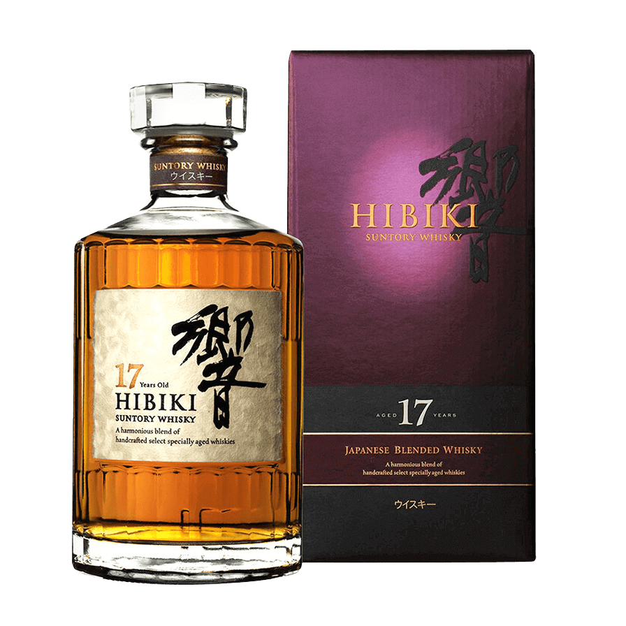 已停產的經典響17年威士忌酒瓶