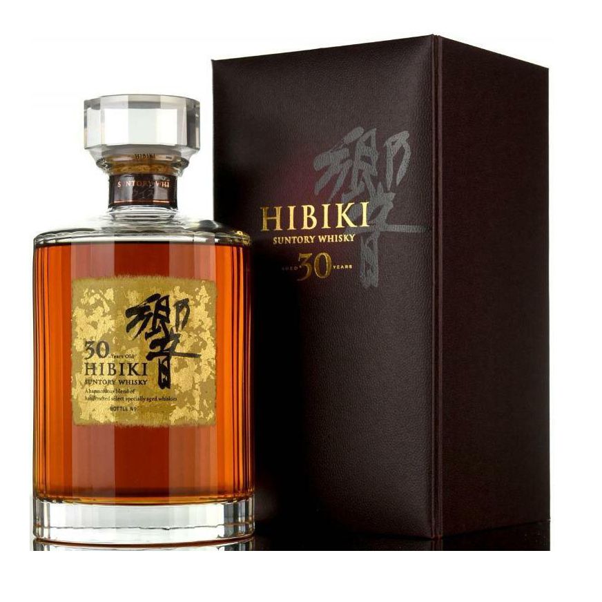 極致珍稀的響30年威士忌酒瓶