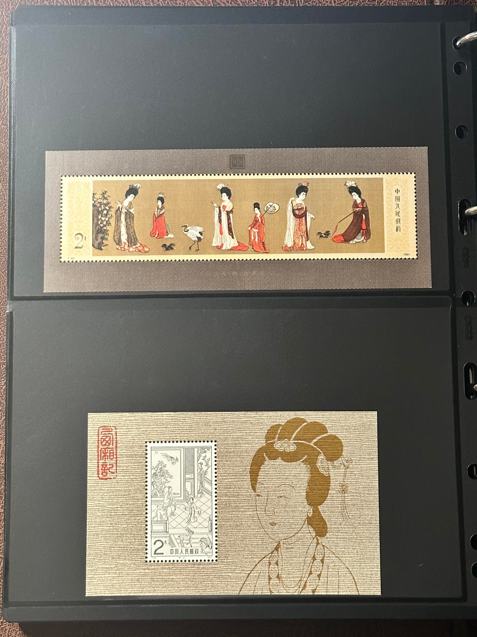 小型張與整版郵票展示