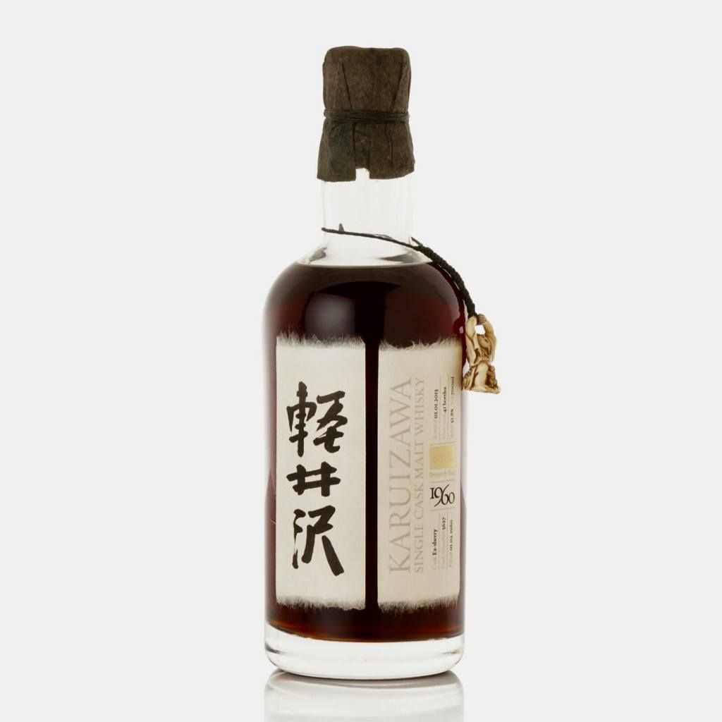 輕井澤1960單桶威士忌瓶身特寫