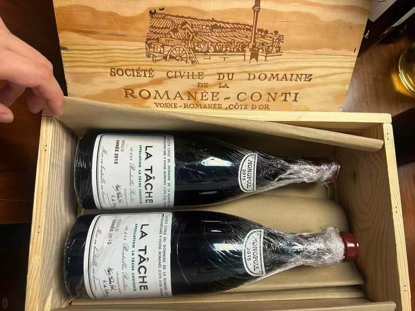 羅曼尼康帝（DRC）La Tâche 獨佔園原木箱（OWC）