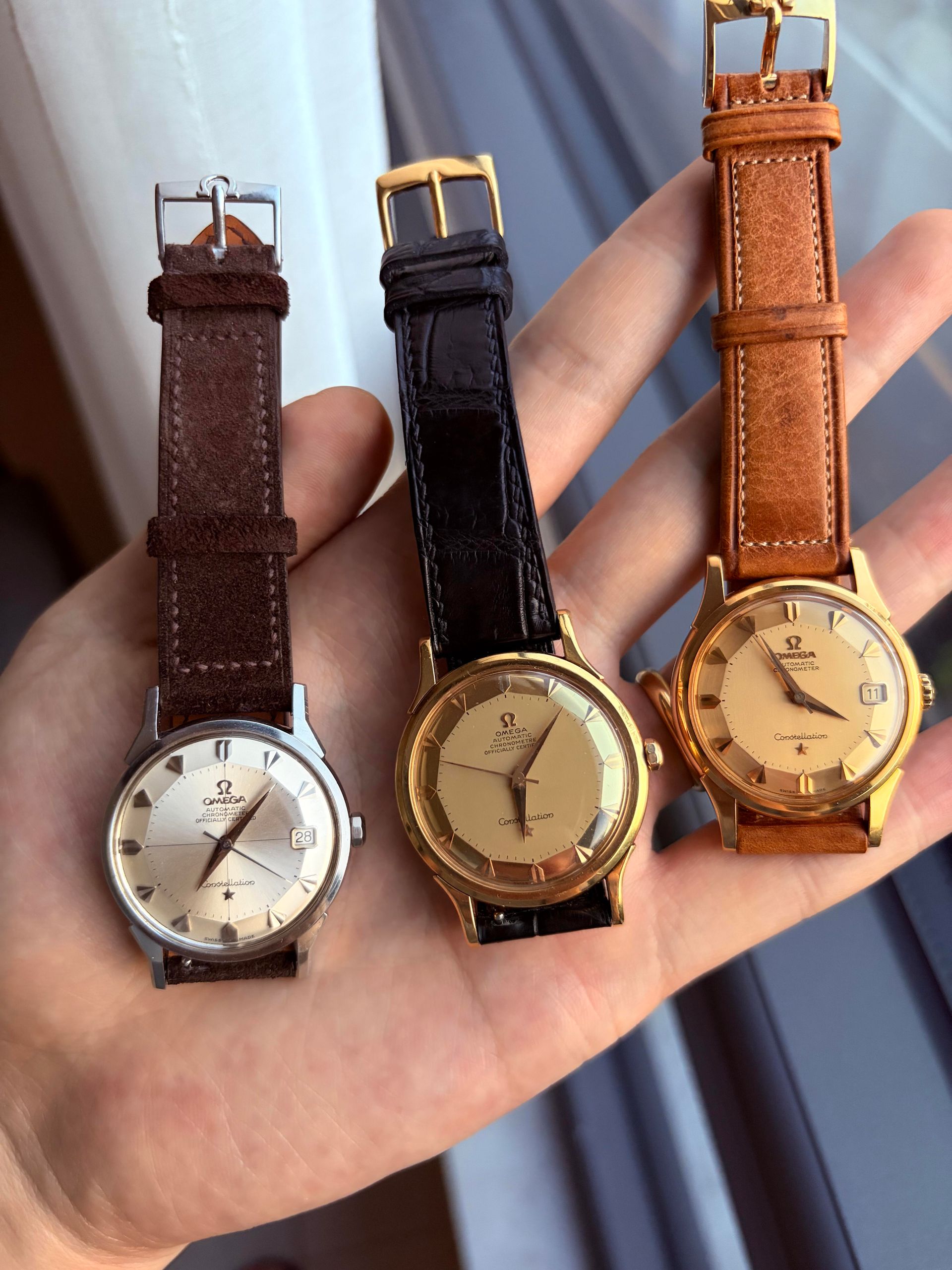 Omega 古董星座的殼號前綴、機芯刻字、面盤及錶殼邊線檢查細節