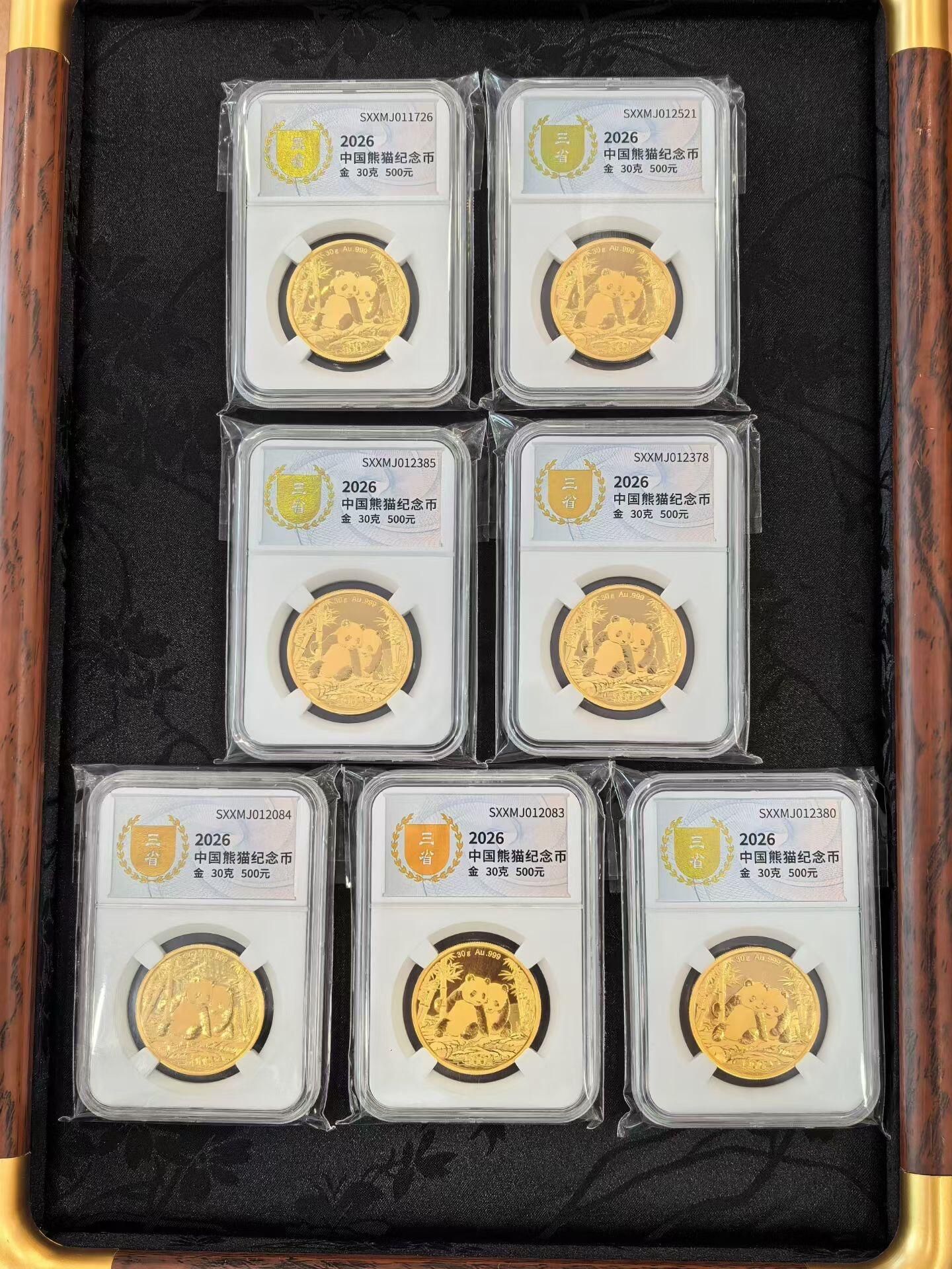熊貓金幣紅色斑點、白霧反光與正常原光的斜光比較示意圖