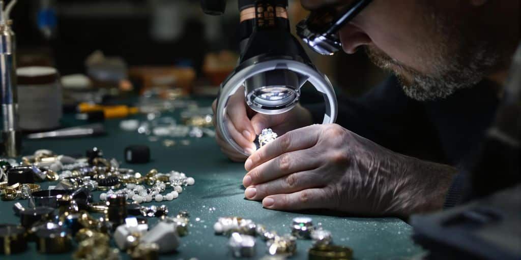 專業銀元鑑定師工作照