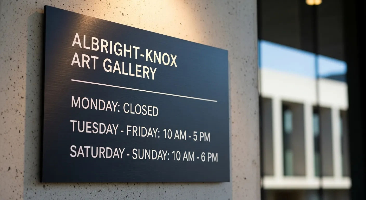 albright knox art gallery hours