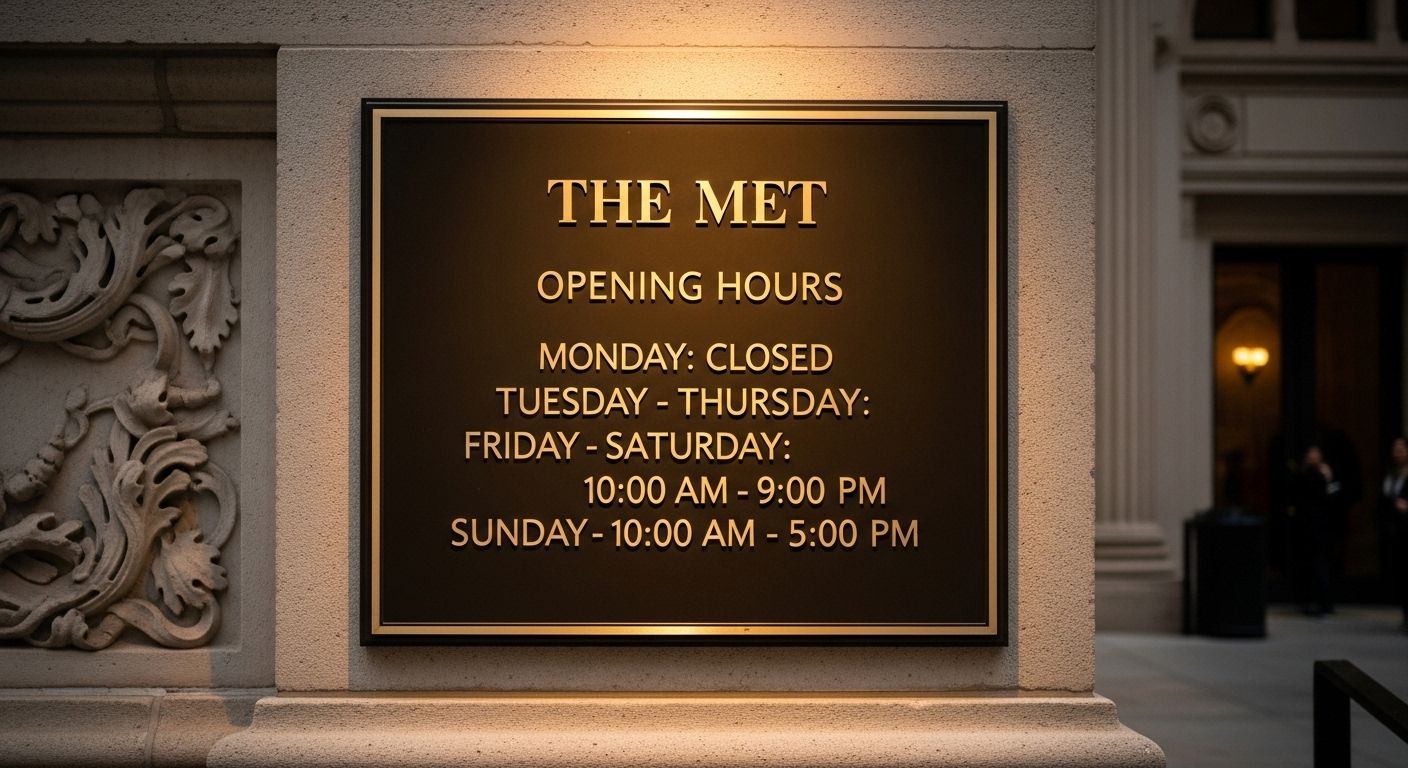 the met opening hours