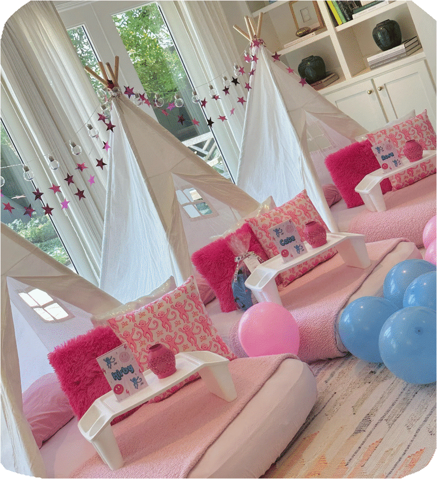 Teepee party package theme setup