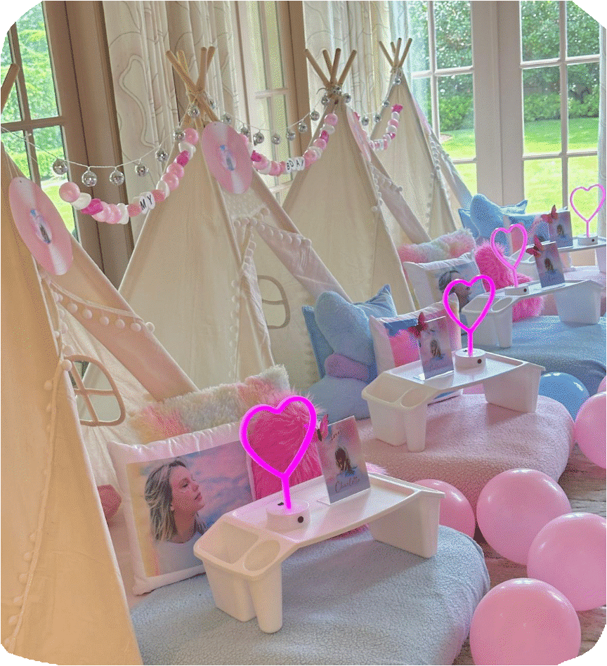 Teepee party package theme setup