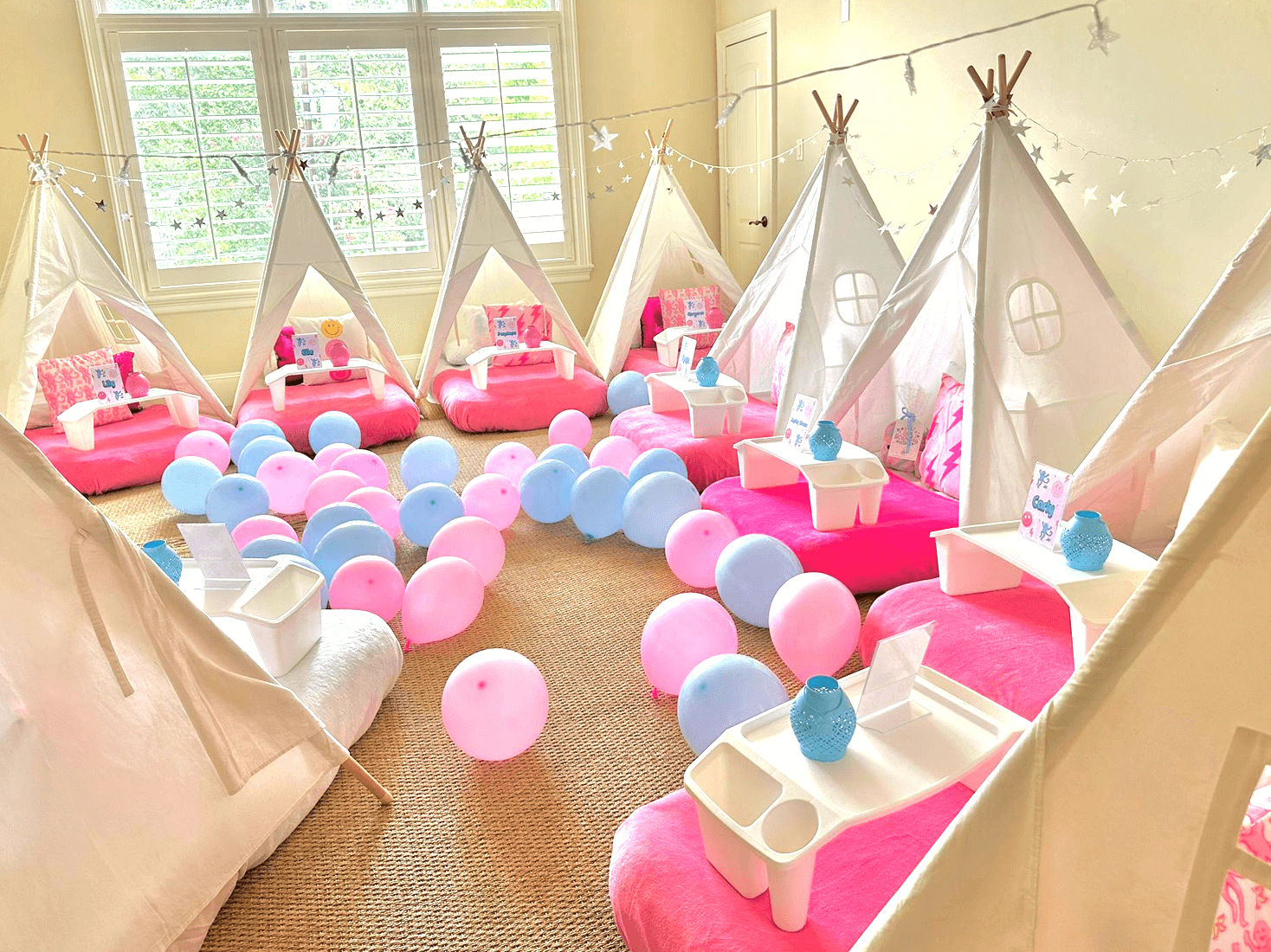 Slumber party and teepee party