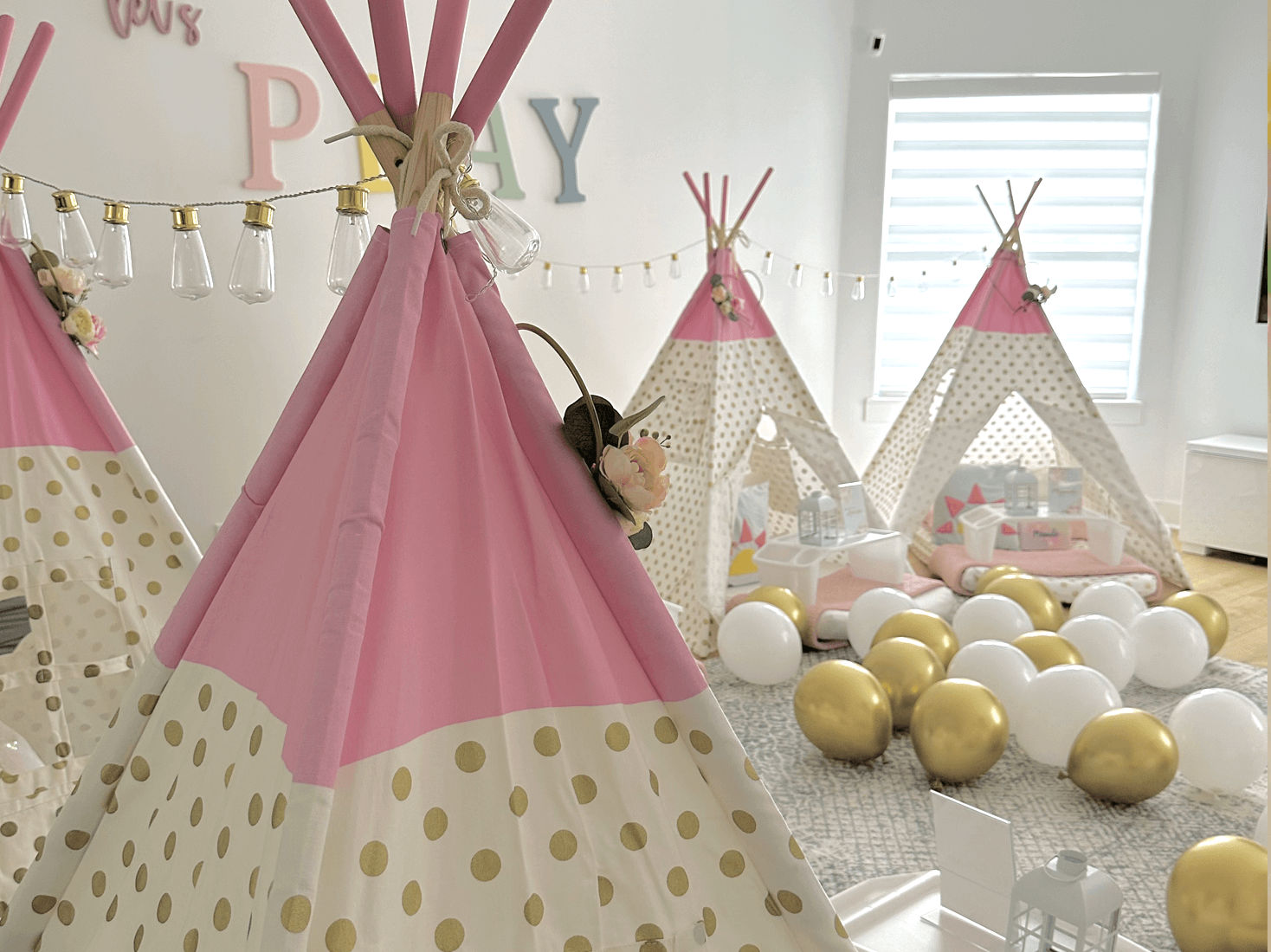 Slumber party and teepee party