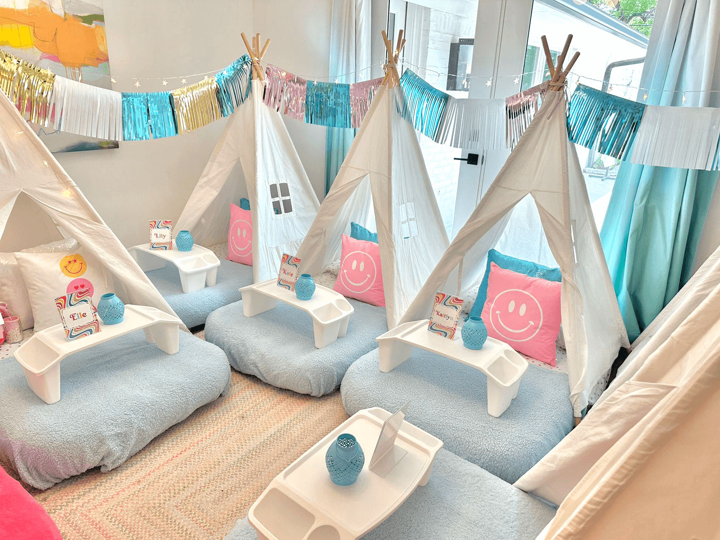 Slumber party and teepee party