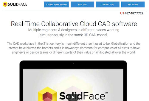 SolidFace Collaborative Cloud 3D CAD Software