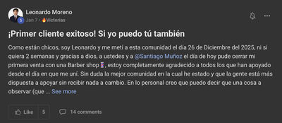 Leonardo: Primer cliente exitoso