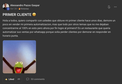 Testimonio comunidad