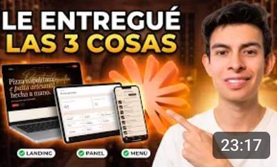Le hice un sitio web con IA a un restaurante