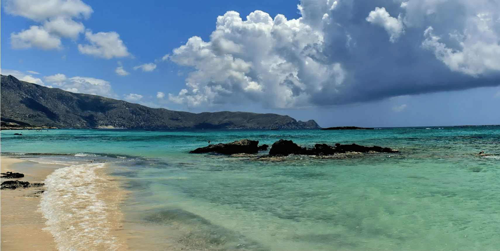 Praia de Elafonisi na Grécia Praia de Elafonisi localizada em Creta na Grécia