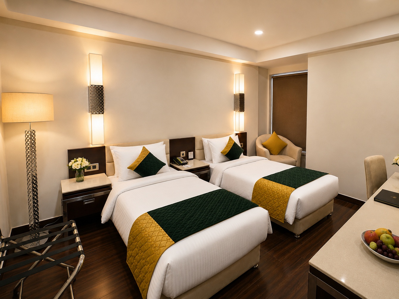 Standard Twin Bed at Quality Inn Gurgaon - Photo 1