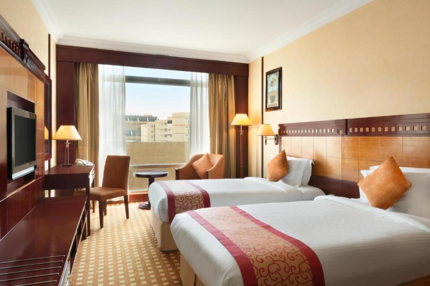 Twin Deluxe Room with Pool View - Smoking at Ramada by Wyndham Riyadh - Photo 1