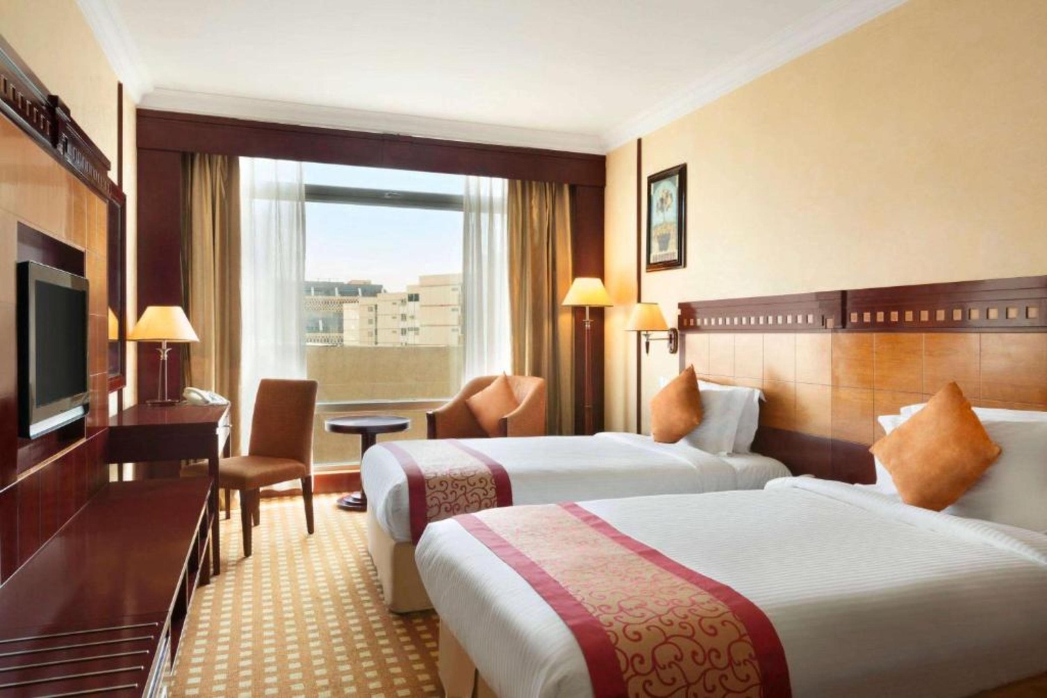 Twin Deluxe Room with Pool View - Non-Smoking at Ramada by Wyndham Riyadh - Photo 2